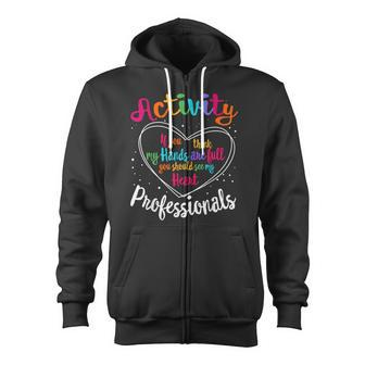 Activity Professionals Assistant Squad Team Week Director Zip Up Hoodie - Monsterry AU