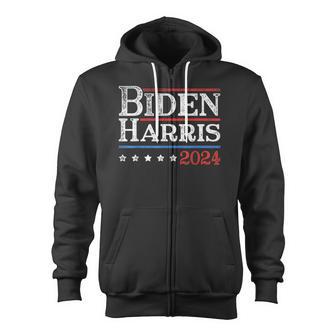 Biden Harris 2024 Zip Up Hoodie - Monsterry AU