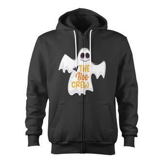 The Boo Crew Halloween Quote Zip Up Hoodie - Monsterry DE