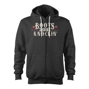 Boots Need Knocking Country Music Song Zip Up Hoodie - Monsterry