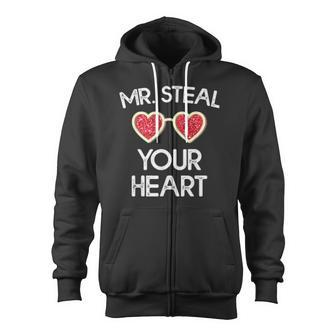 Boys Valentine Mr Steal Your Heart Toddler Zip Up Hoodie - Monsterry