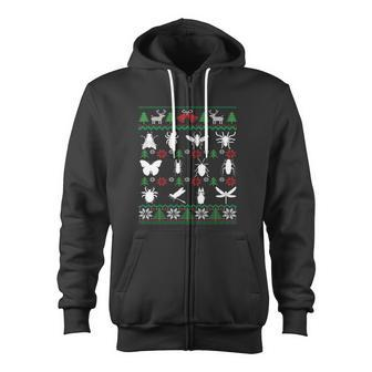 Bug Collector Entomology Insect Collecting Christmas Zip Up Hoodie - Monsterry
