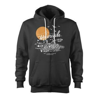 Graphic Colters Arts Wall Motorcycle Quote Music Singer Zip Up Hoodie - Monsterry UK