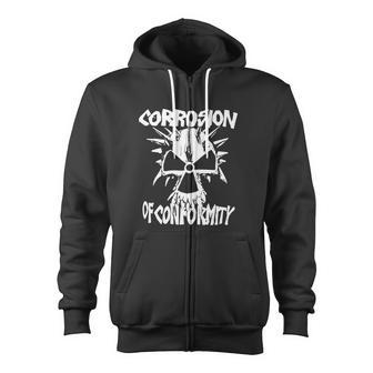 Corrosion Of Conformity Old School Logo Tshirt Zip Up Hoodie - Monsterry AU