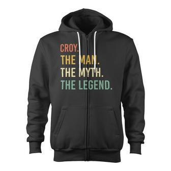 Croy Name Shirt Croy Family Name V3 Zip Up Hoodie - Monsterry DE