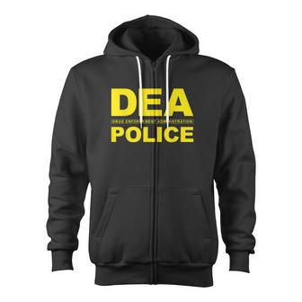 Dea Drug Enforcement Administration Agency Police Agent Tshirt Zip Up Hoodie - Monsterry CA