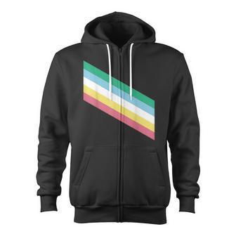 Disability Pride Flag Zip Up Hoodie - Monsterry
