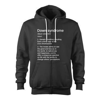 Down Syndrome Definition Awareness Month Tshirt Zip Up Hoodie - Monsterry CA