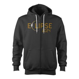 Eclipse 2024 Total Solar Eclipse 40824 Zip Up Hoodie - Monsterry AU