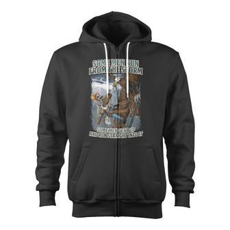Electrical Linemen Run Straight Into The Storm Lineman Zip Up Hoodie - Monsterry AU