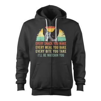 Every Snack You Make Blue Heeler Australian Cattle Dog Owner Zip Up Hoodie - Monsterry AU