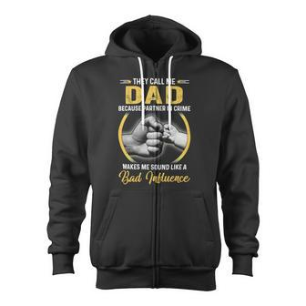 Father Grandpa Dad For Men Fathers Day They Call Me Dad 4 Family Dad Zip Up Hoodie - Monsterry AU
