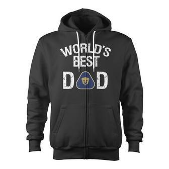 Fc Pumas Unam Mexico World's Best Dad Father's Day Zip Up Hoodie - Monsterry AU