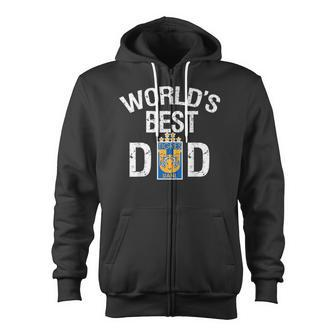 Fc Tigres Uanl Mexico World's Best Dad Father's Day Zip Up Hoodie - Monsterry AU