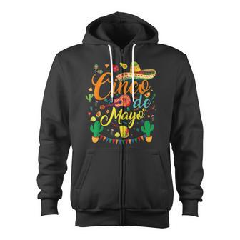 Fiesta Cinco De Mayo Mexican Party 5 De Mayo Women Zip Up Hoodie - Monsterry UK