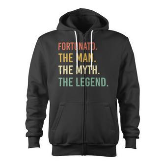 Fortunato Name Shirt Fortunato Family Name V4 Zip Up Hoodie - Monsterry