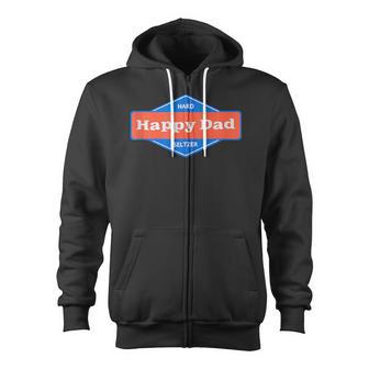 Fullsend Happy Dad Graphic Zip Up Hoodie - Monsterry