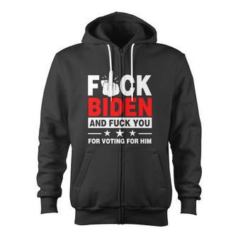 Anti Biden Fjb Bareshelves Anti Liberal Biden Sucks Zip Up Hoodie - Monsterry AU