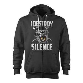 Drummer Saying For A Percussionist And Drummer Zip Up Hoodie - Monsterry AU