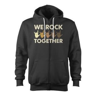 We Rock Together Zip Up Hoodie - Monsterry