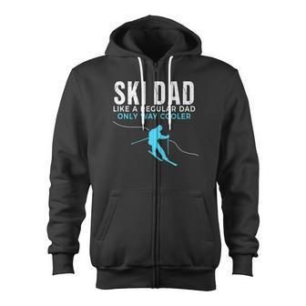 Ski Dad Skier For Men Zip Up Hoodie - Monsterry UK