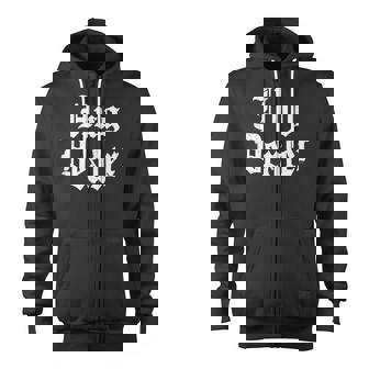 Sweet Cute Touchy Feely Hug Dealer Valentines Day Zip Up Hoodie - Monsterry