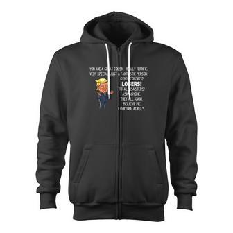 Trump For Cousin You Are A Great Cousin Zip Up Hoodie - Monsterry UK
