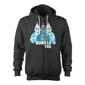Gorilla Tag Jmancurly Merch For Boys Vr Gaming Boys Ns Zip Up Hoodie - Monsterry CA