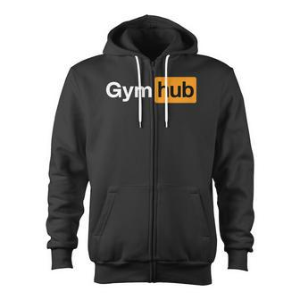 Gym Workout Gym Hub Bodybuilding Fitness Zip Up Hoodie - Monsterry