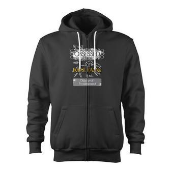 Horse Race Lover Not Obsessed With Horse Racing Tee Zip Up Hoodie - Monsterry