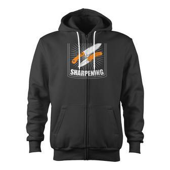 Id Rather Be Sharpening Knife Collectors Zip Up Hoodie - Monsterry UK
