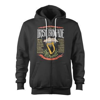 Irish Brigade Civil War Zip Up Hoodie - Monsterry AU