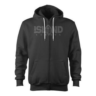 Island Strong Guam Clothing Hafa Adai Chamorro Guamanian Zip Up Hoodie - Monsterry