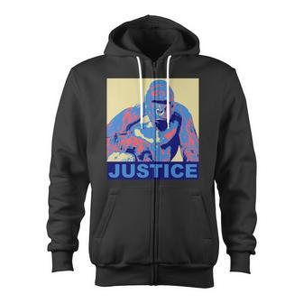 Justice For Harambe Rip Poster Zip Up Hoodie - Monsterry