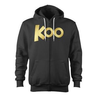 Koo Gold Lettering Koo Zip Up Hoodie - Monsterry DE