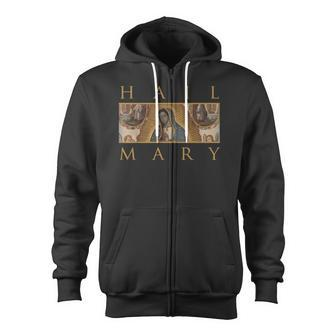 Our Lady Of Guadalupe Catholic Hail Mary Zip Up Hoodie - Monsterry AU
