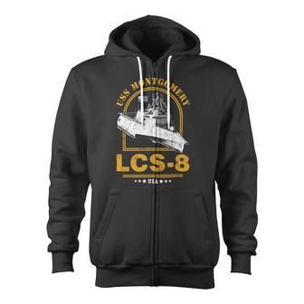 Lcs-8 Uss Montgomery Zip Up Hoodie - Monsterry DE