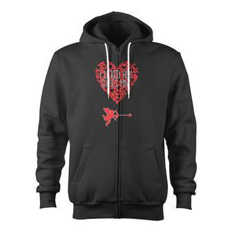 I Licked Him So Hes Mine Valentines Day Zip Up Hoodie - Monsterry AU