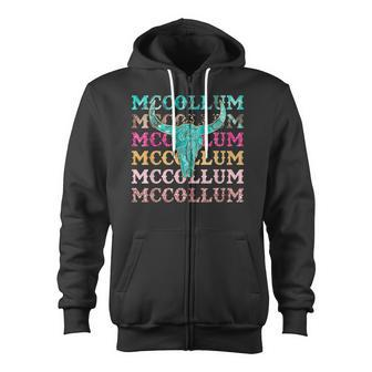 Mccollum Bull Skull Cute For Country Music Lover Zip Up Hoodie - Monsterry