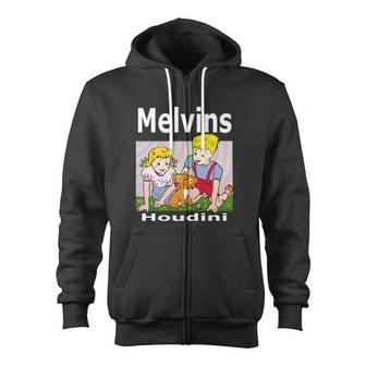 Melvins Houdini Tshirt Zip Up Hoodie - Monsterry