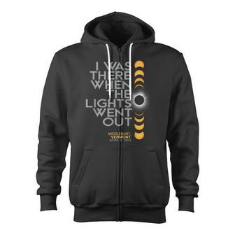 Middlebury Vermont Total Solar Eclipse 2024 Zip Up Hoodie - Monsterry