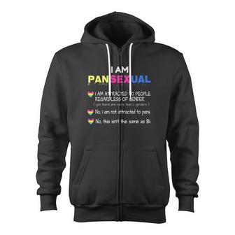 Pansexual Definition Zip Up Hoodie - Monsterry