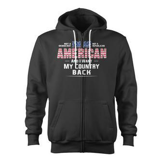 Patriot I Am An American Zip Up Hoodie - Monsterry