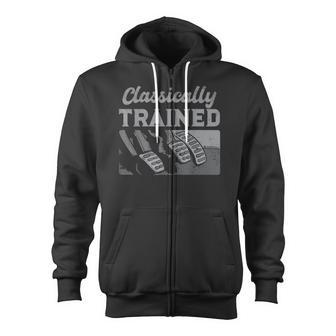 Racing Three Pedals Classically Trained Manual Transmission Zip Up Hoodie - Monsterry CA