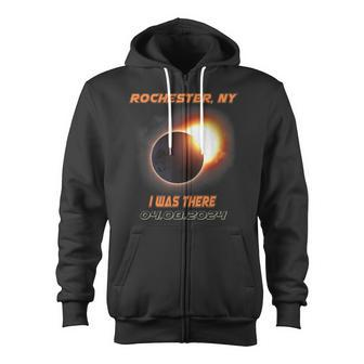 I Was There Total Solar Eclipse Rochester New York Ny Zip Up Hoodie - Monsterry DE