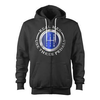 Real Use Three Pedals Race Car Mechanic Men Zip Up Hoodie - Monsterry AU