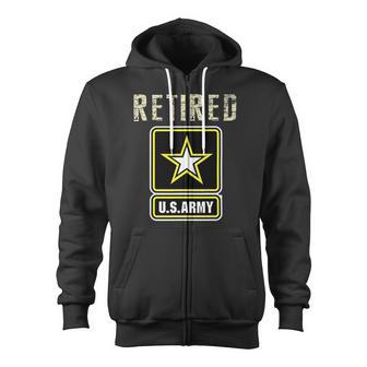 Retired Us Army Veteran T-Shirt For Veteran Day T-Shirt Zip Up Hoodie - Monsterry