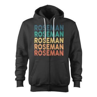 Roseman Name Shirt Roseman Family Name V2 Zip Up Hoodie - Monsterry AU