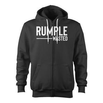 Rumple Wasted Alcohol Bar Crawl Rumple Minze Zip Up Hoodie - Monsterry