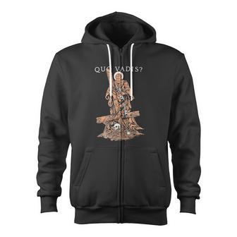 Saint Peter Quo Vadis Zip Up Hoodie - Monsterry